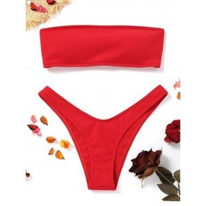 SOLD Red tube Bikini